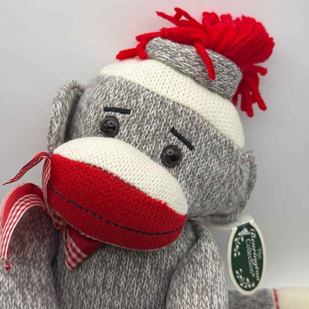 Classic Sock Monkey Stuffed Animal Toy - Picture 2 of 6